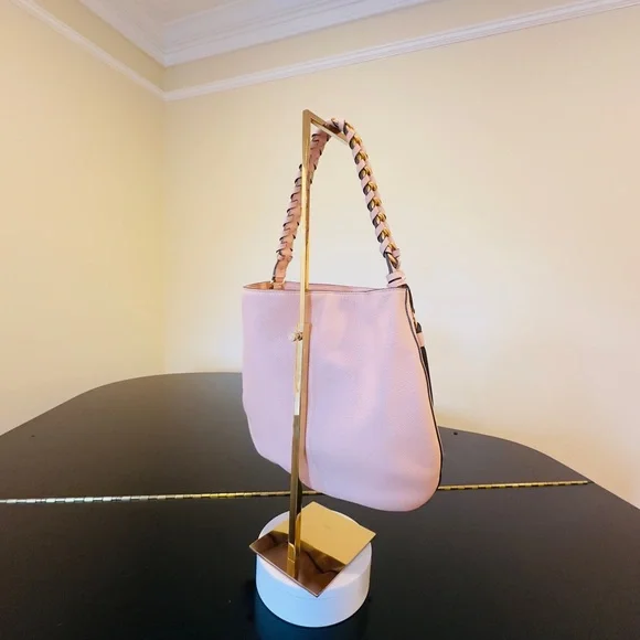 NWT Luxury Authentic Minimalist RARE Tory Burch Brooke Pebbled Leather Hobo Bag - Picture 11 of 17